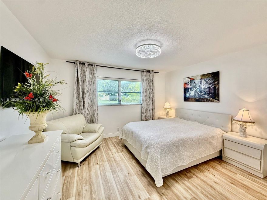 Charming 1 Bed 1 Bath Unit on the 1st floor is For Sale in 45+ community. It features a screened balcony, in-unit Washer and Dryer, and 1 assigned parking conveniently located right in front of your door. The property is situated in a safe, up-and-coming neighborhood in Lauderhill, just minutes from I-95, the Turnpike, grocery stores, banks, schools, and colleges. With a minimum age requirement of 45yo to purchase and shockingly low HOA fees, this is an excellent opportunity to live in a well-connected and vibrant area that can rent after 2 years owned. Seller is Motivated! And will sell fully furnished as-is at full asking price! Contact me for Showing Now! Vacant and Easy to Show!