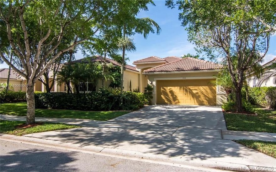 Located in gated Savanna with resort style amenities. Charming  Bouganvilla model with great curb appeal and fully fenced in private backyard. 4 bedrooms with 2.5 baths. Shows Pride of ownership. Features 10 ft ceilings & great attention to detail. Enjoy Brazilian cherry wood floors in Master bedroom, walk in closet and roman tub, dual sinks & shower in bath. Bamboo floors in secondary bedroom, plantation shutters. Brand New Stainless Steel appliances.  Blinds, decorator light fixtures. 2 garden fountains