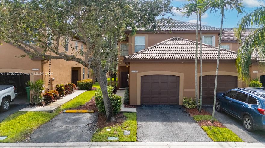 DO NOT MISS THIS LOVELY BEAUTIFUL CORNER TOWNHOUSE  3/2.5 WESTON, LAMINATED WOOD FLOORS ONE CAR GARAGE, ONE CAR DRIVEWAY, SCHOOL RATE "A" PEACEFUL COMMUNITY, NICE AMENITIES EASY ACCESS TO I-75, WALKING DISTANCE TO SHOPPINGS CENTER, GAS STATION AND CONVENIENTLY STORE AND MORE.FRESHLY PAINTED THROUGHOUT. CONVENIENTLY LOCATED, WELL MAINTAINED COMMUNITY WITH GREAT AMENITIES. EASY TO SHOW. MINIMUM 650 CREDIT SCORE NO PETS, NO SMOKING. THERE MAY BE A RESTRICTION ON CERTAIN VEHICLES. YOU CAN VERIFY WITH THE MANAGEMENT COMPANY.  APPROVAL PROCESS TAKES UP TO 30 DAYS FROM THE DATE THE COMPLETE APPLICATION IS SUBMITTED.