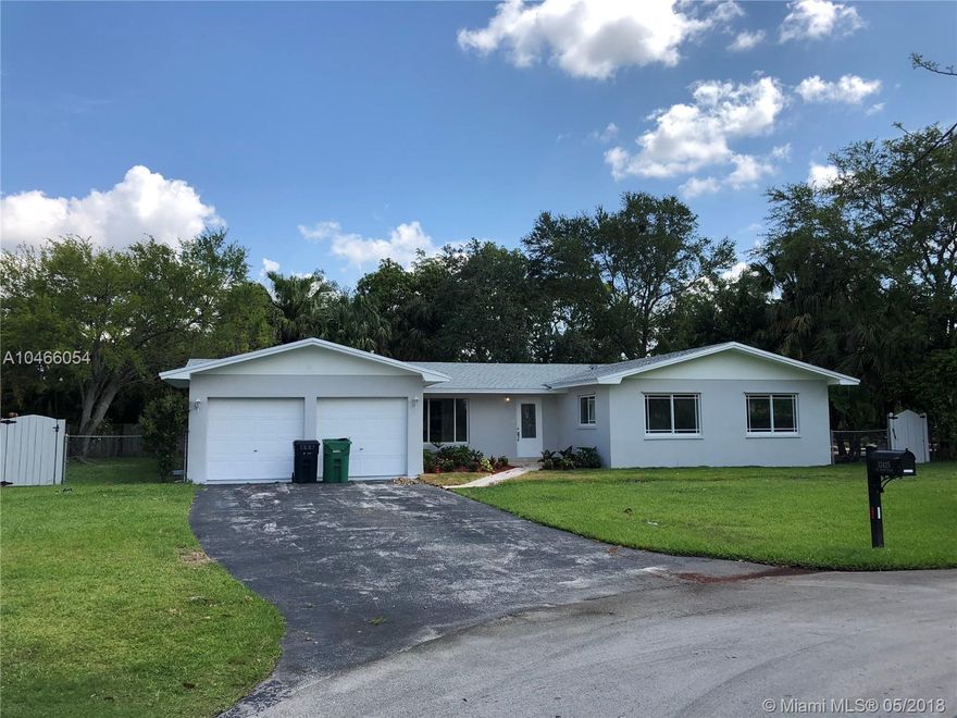 Great property on a 20K oversized cult-de-sac lot. New roof new AC, resort style pool, freshly painted inside and out, garnet top, wood cabinets, stainless steel appliances. located near the Falls Shopping Center and A+ rated schools with easy access to Turnpike, Xways and US1. A Huge Private fenced backyard and huge pool great for entertaining. Room for boat or RV parking. The home receives lots of natural light throughout the day, home will be sold "AS-IS" All offers must provide proof of funds and pre-approval letter. All reasonable offers considered!