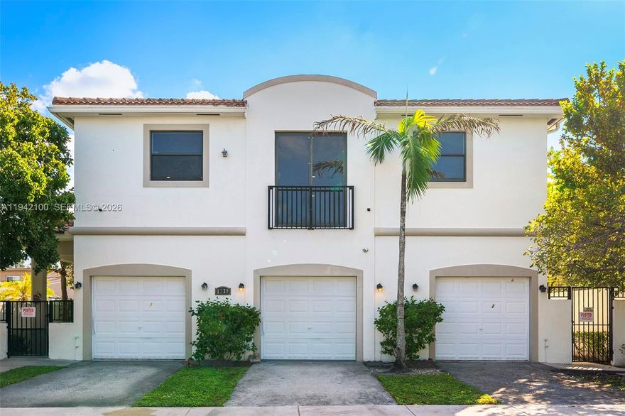 Two-story townhome featuring 2 bedrooms and 1.5 baths with a one-car garage and in-unit washer and dryer. Spacious living areas with ample natural light and a cozy back patio. Conveniently located near the airport and Fort Lauderdale. Excellent rental opportunity.