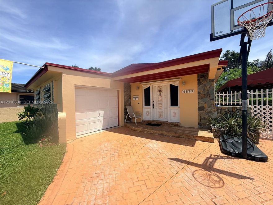 Welcome to this Heart of Miami 4-bedroom, 3-bathroom home ideally located in a sought-after central location, just blocks from Coral Gables and minutes from Miami International Airport, major expressways, Downtown Miami, and Coconut Grove. This property offers a flexible layout with a private fourth bedroom and bath that can easily serve as maid’s quarters, in-law accommodations, or a separate guest space. A brand-new roof installed in 2023 provides a valuable head start for the next owner. The home is in need of updating and TLC, making it the perfect opportunity for a handyman, investor, or buyer looking to customize and add value in a highly desirable central Miami location. With strong bones, generous space, and unbeatable convenience, the potential here is endless. Whether you are looking to renovate for yourself, create income potential, or invest in one of Miami’s most connected neighborhoods, this is an opportunity you do not want to miss.