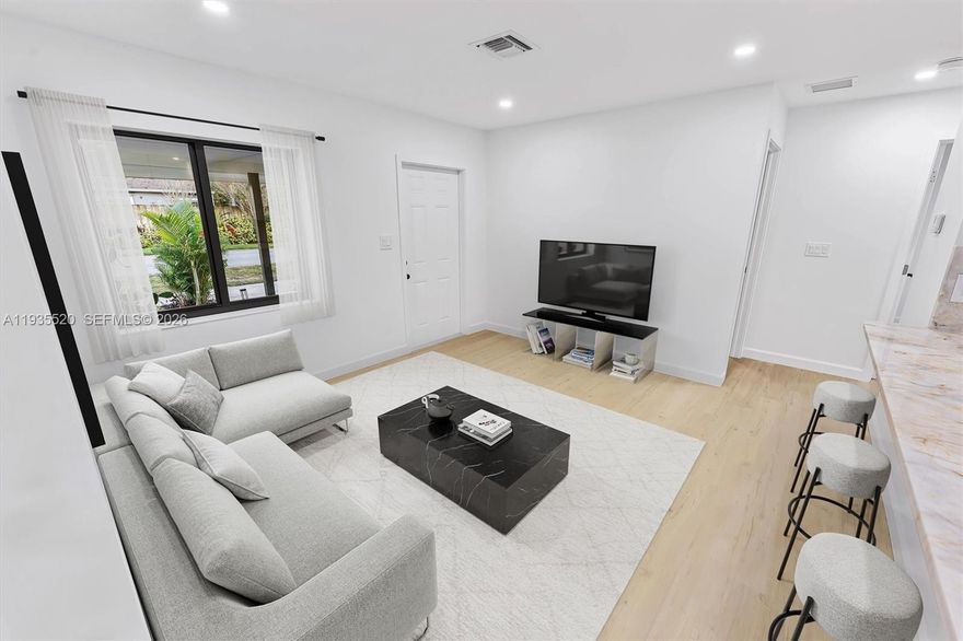 Welcome to this luxury move-in-ready 3-bedroom, 2-bath single-family home in the heart of Fort Lauderdale’s desirable Riverside Park! Just 10 minutes from Las Olas and the beach. Light-filled living spaces and a smart split-bedroom layout create an easy, comfortable flow for everyday living. Enjoy luxury vinyl floors throughout, a welcoming living area, and a functional kitchen ideal for hosting or relaxing at home. Big-ticket upgrades include a brand-new 2025 roof, brand new kitchen with crystalo countertops, and impact windows and doors for added peace of mind. The spacious yard offers plenty of room to unwind, entertain, or customize your own outdoor retreat. Ample parking for boats, RV's, etc.. No HOA, pet-friendly, and conveniently located near parks, schools, dining, and major roadways. This home is ready to be enjoyed—schedule your showing today!