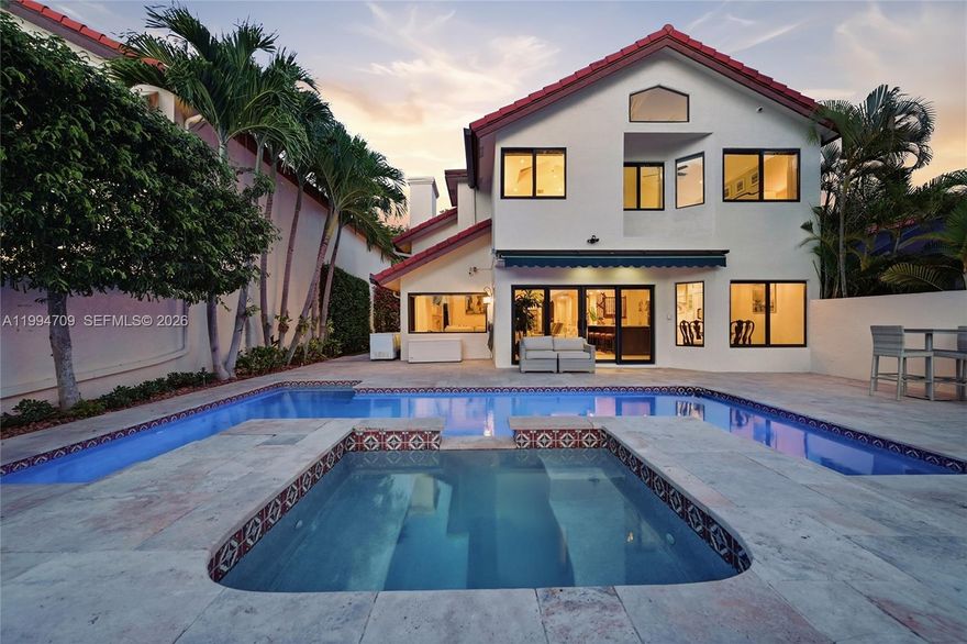 Beautifully renovated and fully furnished 4-bedroom, 3-bathroom single-family home with a 3-car garage, located in the gated community of Town Place Club Villas in the heart of Central Boca Raton. This rare open-concept model features a reimagined first floor, ideal for entertaining, with sun-filled living spaces, elegant travertine floors, and a wood-burning fireplace. The home overlooks a tranquil lake with western exposure, offering breathtaking sunset views and a resort-style backyard complete with a heated pool, heated spa, cold plunge, Italian fountain, & manicured landscaping. The chef’s kitchen includes double ovens & ample space for cooking and hosting, while all bedrooms are generously sized & thoughtfully furnished with neutral, contemporary decor. Additional features include two brand-new high-efficiency A/C units, hurricane impact windows and doors throughout, a backup generator, outdoor security cameras, & a fully automated pool system controllable from your phone. Ideally located within walking distance to Town Center Mall, Restaurant Row, and I-95. Zoned for top-rated Boca Raton schools and situated in a quiet, gated community. Rent includes landscaping, pool service, and A/C maintenance for an effortless living experience. Enjoy this resort-style retreat with sunset views in one of Central Boca’s most sought-after gated communities. Available for immediate occupancy - schedule your private showing before this exceptional home is taken.