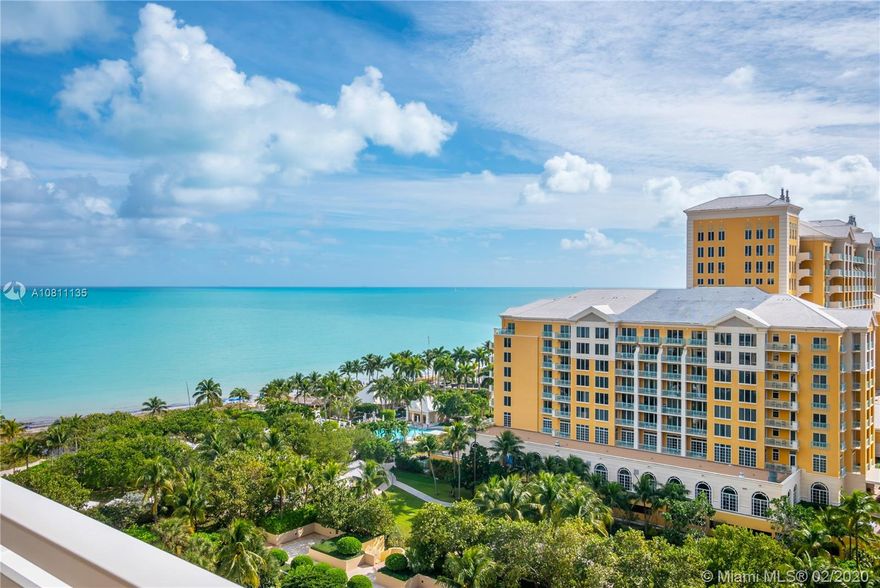 Breathtaking and spectacular corner unit at the Grand Bay Towers. Enjoy the beautiful ocean and bay views from this sophisticated residence which offers a wonderful floor plan with 3 bedrooms + staff quarters, 4 full bathrooms + balconies. This unit was done with the outmost exquisite taste with top of the line finishes throughout the entire apartment. Well known for its excellent management + staff, Grand Bay condominium offers beach access, pool, gym, community room, concierge + valet. Enjoy the lifestyle Key Biscayne has to offer.