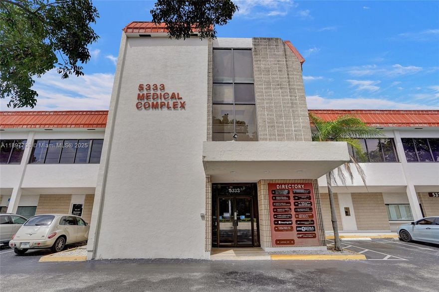 EXCEPTIONAL OPPORTUNITY! Medical Office on Ground Floor of building.  Total sq feet of 6520.  Office can be used as 1 huge office or can be subdivided into 6 separate offices. This spacious 6,520-square-foot professional suite is designed for medical or professional use. The property currently has 800 square feet leased . Features include ample parking, easy patient access, excellent visibility, and proximity to major hospitals, I-95, and commercial corridors. The property’s layout accommodates multiple exam rooms, waiting areas, and administrative spaces.  ANNUAL maintenance $21,821 .  Property Taxes $25,780.  If fully leased at $25 per sq. ft., the property at   would yield an estimated 6.9% cap rate. Currently occupied by owner / user that will be vacating.   Ample Parking!