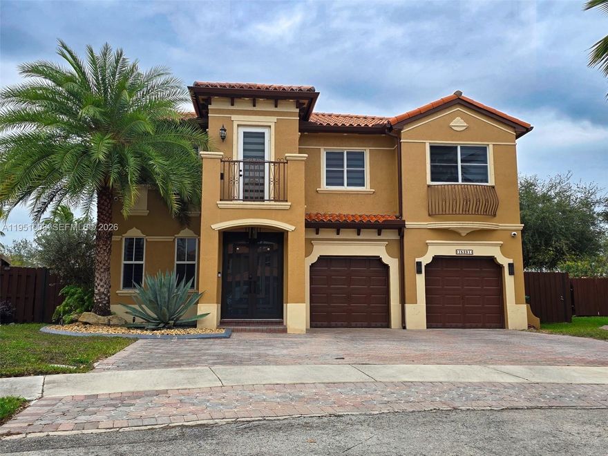 Priced to sell! Don’t miss this opportunity to own a piece of paradise in the most desirable community of Venitian Isles. This is a 5 bedroom 4 bathroom, two car garage, house sitting on an oversized corner lot overlooking the lake. The 5th bedroom is currently used as an oversized family room which could be easily converted back. Porcelain tiles throughout the upstairs and tiles downstairs, fully remolded 2 out of the 4 bathrooms, oversized bedrooms which includes a junior suite and an oversized master suite, with a his/hers master bathroom. The house is also equipped with a level two charging port for EV. Huge wrap around backyard with plenty of space for a pool made to taste overlooking the lake. Come see it now!