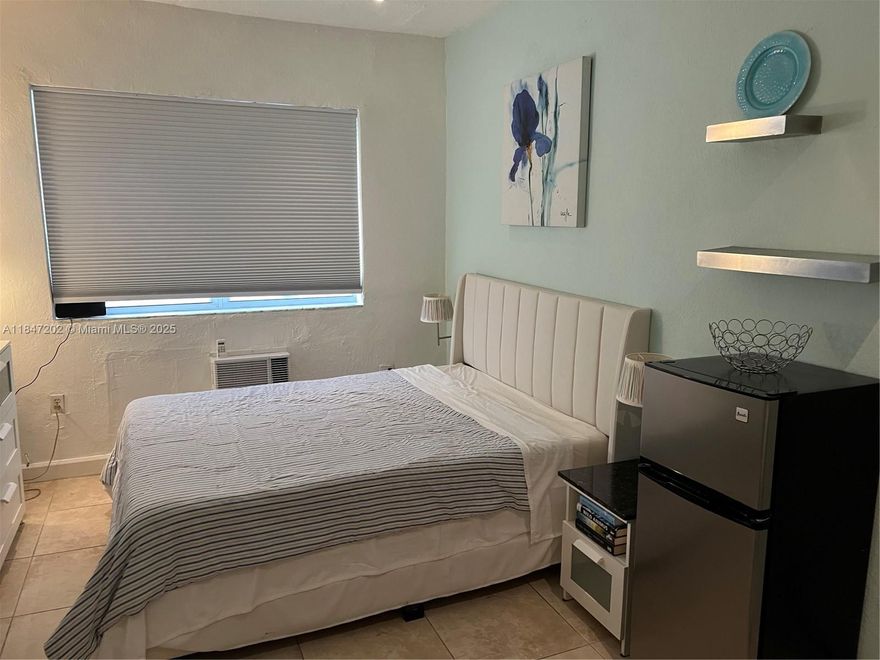 Prime investment opportunity in Miami Beach! This 1-bedroom, 2-bath unit has been cleverly divided into two separate studios 1-bath living spaces, each under a single folio. This unique setup offers maximum flexibility, perfect for generating dual rental income or providing a private guest suite. Situated just a short stroll from the beach, boardwalk, and iconic hotels like the Fontainebleau and Eden Roc, this property is a walker's paradise (Walk Score® of 90!). Enjoy an array of nearby dining options, shopping at Collins Avenue, and easy access to local parks. The building's desirable location and the unit's versatile layout make this an exceptional find. Don't miss out on this opportunity in a vibrant, sought-after neighborhood!