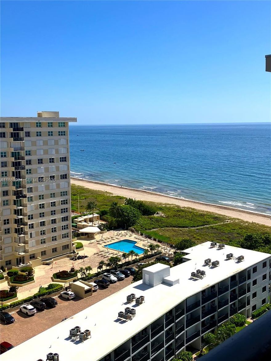 This true 2-bedroom, 2-bathroom penthouse in the highly sought-after Royal Coast of Lauderdale-by-the-Sea presents a unique opportunity to secure coastal living at a price well below its estimated current market value. Located on the top floor, this home boasts elevated ceilings, creating a bright and open atmosphere throughout. 

Enjoy resort-style amenities, including a large pool and expansive deck with breathtaking ocean views, plus covered parking. The building's exterior is scheduled for a fresh coat of white and light blue paint this April. 

Perfectly positioned between Fort Lauderdale and Pompano Beach, Lauderdale-by-the-Sea offers the best of both worlds: a serene, island-like atmosphere with easy access to local cafes, shops, restaurants, and nightlife.