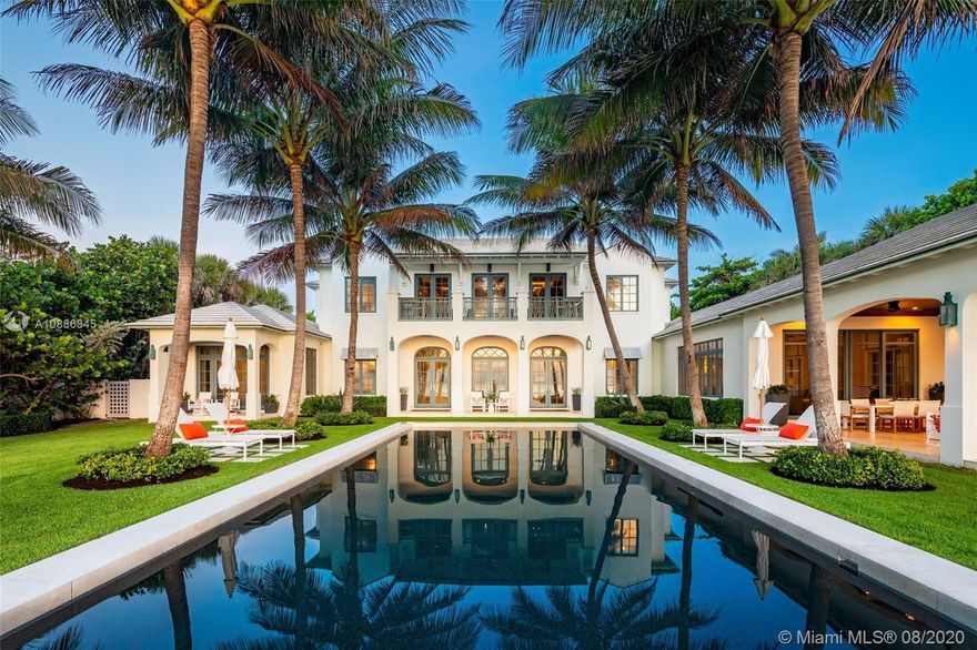 Newer Oceanfront Compound in the estate section of the seaside Town of Gulf Stream  just minutes from downtown Delray Beach & Atlantic Avenue. Designer finished & built in 2015 this home shows like new construction. The gated & private compound is situated on 135' of direct oceanfrontage providing incredible ocean views. Sitting on over an acre with 135' of width & almost 500' from your driveway to the ocean this property offers spacious entry parking & plenty of manicured lawn space for entertaining & enjoying the South Florida Lifestyle. This property has all of the luxuries the most discerning buyer would expect in one of the best oceanfront estates in South Florida. Features include custom millwork, smart system, 3 car garage, generator, elevator, club room, guest house, & much more.