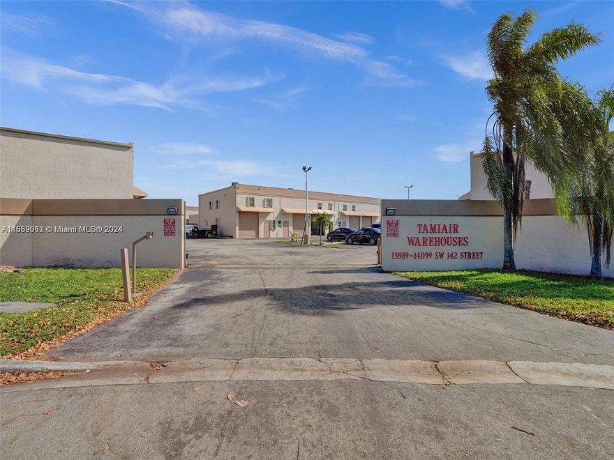 Premium warehouse space available in the Miami Executive Airport area. This offering boasts an expansive 1,126 square feet space, featuring a convenient bathroom, lofty ceilings, brand new fuse box replacement to 100A max load! Street-level garage door for easy access. Nestled within a secluded warehouse complex at the street's end, the property is entirely enclosed by walls and secured with gates, ensuring utmost privacy and safety. Don't hesitate to contact the listing agent if you need more information. Easy to show. Please send showing requests through the showing assist for showing instructions.