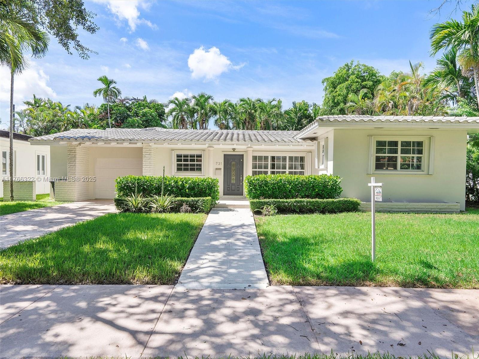 Rental Property at 731 Sistina Ave, Coral Gables, Broward County, Florida - Bedrooms: 3 
Bathrooms: 2  - $7,000 MO.