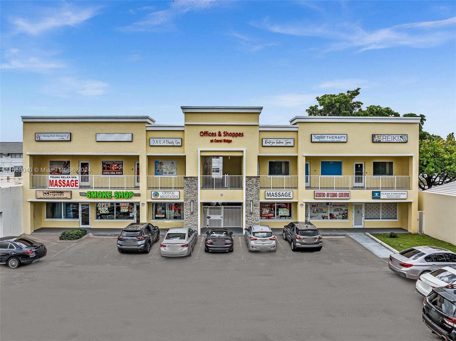 Current Capital is pleased to present the Shoppes & Offices at Coral Ridge, a prime investment opportunity located on Federal Highway/US1 in Fort Lauderdale, Florida. This 12-unit retail and office property, situated on a 15,000 SF land site, offers approximately 11,609 SF of rentable space and features 110 feet of high-visibility frontage on Federal Highway/US1.
Originally built in 1976 and extensively renovated in 2022, the property is centrally positioned within the Broward County market, just 6 miles north of downtown Fort Lauderdale and 1.4 miles from Lauderdale by the Sea beach. With excellent visibility to over 44,000 average daily cars, and easy access to major highways including I-95 and the Florida Turnpike, the Shoppes & Offices at Coral Ridge
Offered below replacement cost