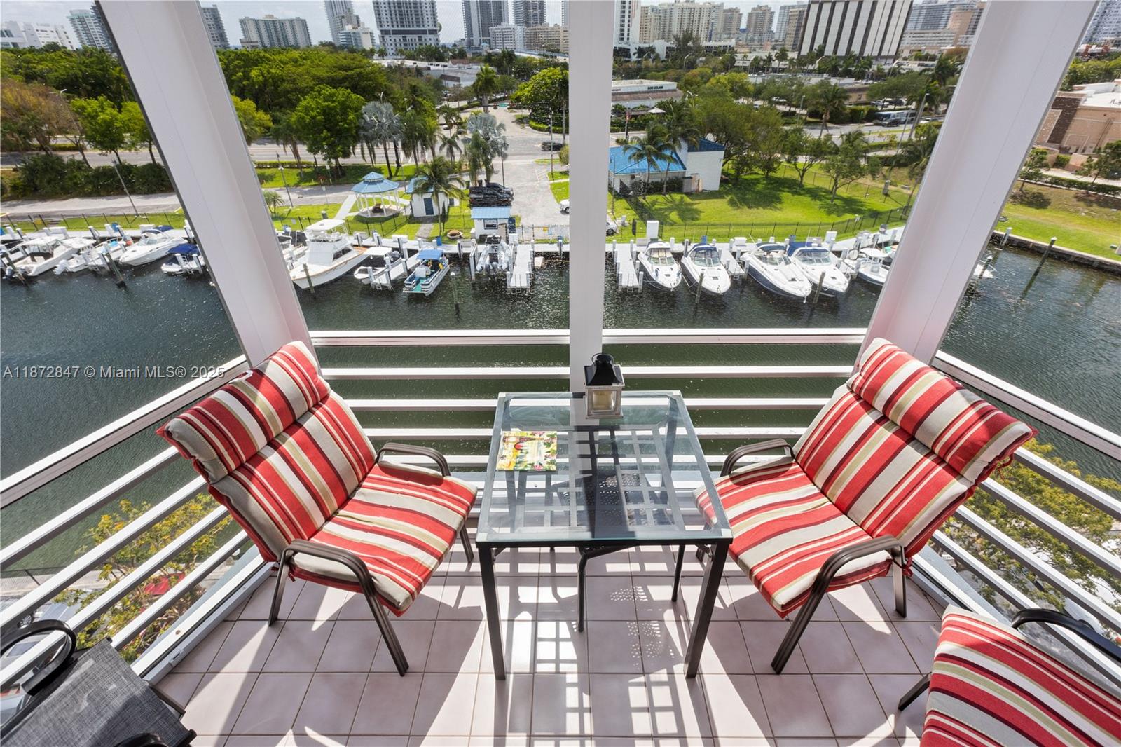 TURNKEY! This waterfront diamond presents an incredible opportunity for the buyer that is looking to create their dream home or vacation get away.Enjoy relaxing water and city view ! Across from prestigious Diplomat Golf resort and luxurious development area. Very bright with lots of natural lights, remodeled with open kitchen, granite countertop and stainless steel appliances. New high impact windows and new sliding doors with all permits in place. Screen Balcony. Just bring your suitcase and enjoy always summer weather. The Fairways offers 2 waterfront heated pool a gym and fishing pier. This all age building has a new roof, balconies, new elevators and the hallways were redone. Comes with one assigned parking and extra storage. Maintenance fees are including hot water and cable
