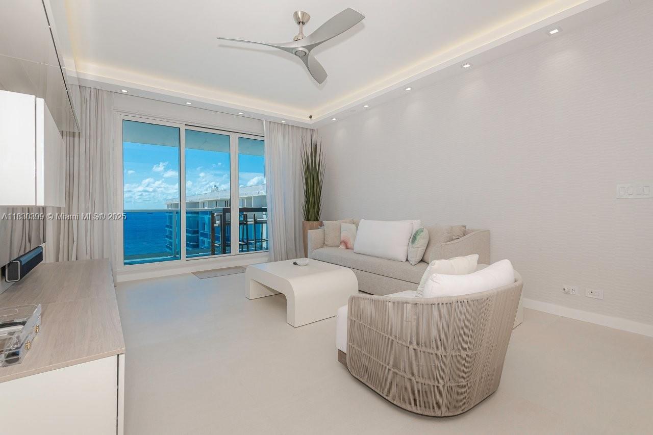 Brand new, exquisitely designed 2 bedroom / 1bathroom w/ Direct Ocean view, balcony boasting commanding views of the ocean and 1 Hotel pool area. Professionally furnished and appliances in a warm, clean and modern design. residence has king bed in master & 1 single murphy bed, Premium cable, Wi-Fi, water and valet with 1 parking spot included. Washer/dryer in the unit. Roney Palace residents enjoy the best of South Beach with access to 3 oceanfront swimming pools, a hot tub and beach service. Onsite restaurants include Aviv, STK South Beach, Plnthouse organic café, Watr at the Rooftop and more! Home to SoulCycle, Anatomy Gym, high-end spa, salon and retail fashion boutiques. Valet parking, full-time security, laundry on every floor, onsite management office.