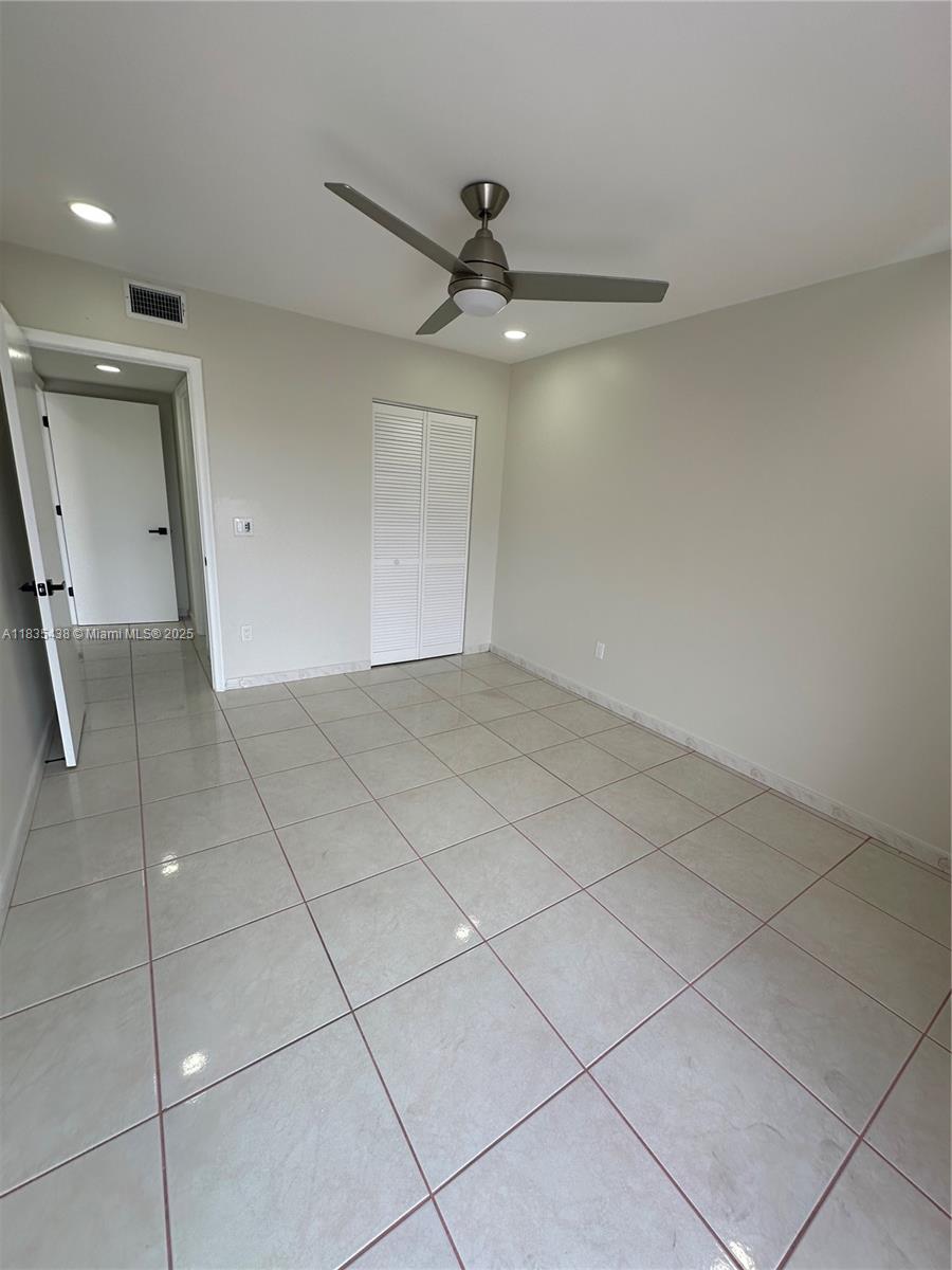 Spacious and well appointed 2 bedroom 2 bath Kings Creek Condominium available for immediate occupancy! The unit has a new kitchen complete with new cabinetry and appliances; freshly updated bathrooms with new toilets; recessed lighting and new ceiling fans throughout; new doors and freshly painted. The community boasts a gated entryway with roving security, clubhouse, pool, gym and children’s playground. Plenty of parking for tenants and guests. Washer/dryer room located close to the unit. Accordion shutters on all windows for hurricane protection. Close to all major highways, shopping, restaurants, hospitals and parks. Short ride to Miami International Airport. Building has a no pet policy unless they are a registered service animal. Rental price includes water and WiFi.
