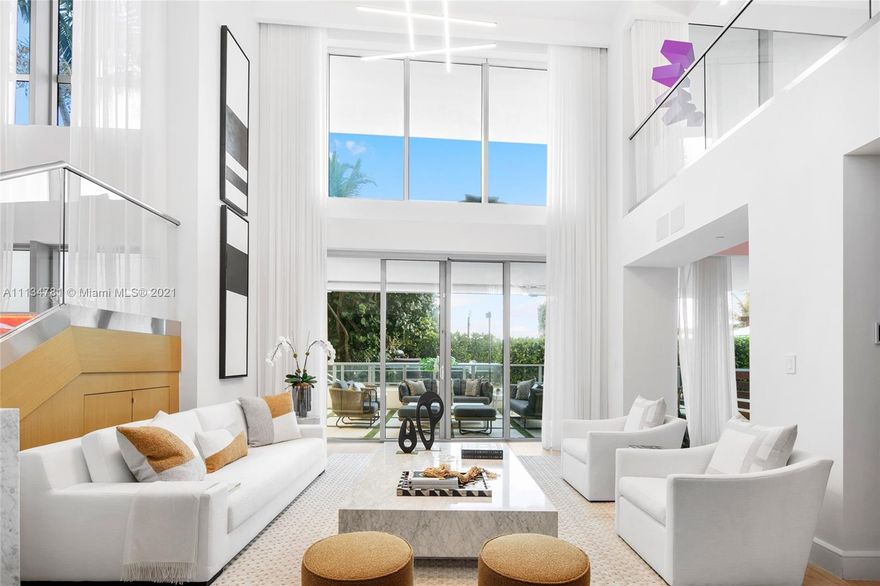 This one of a kind two-story duplex boasts 4 bedrooms, 4.5 bathrooms, 2 sunrise terraces, 1 sunset terrace, a glass-encased wine vault enclosing your private home office and is located in the ultra exclusive building Ocean House. The Beach House is the only place that provides the comfort and privacy of a single family home with the world class amenities and premier security of the highest end building that Miami has to offer. Your high-tech entertainment pad is just steps away from the beach and pool with resort style services, high-end shopping and fine dining restaurants.