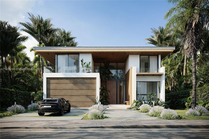 Located on A1A just steps from the sand in the exclusive Town of Golden Beach, this exceptional oversized 11,250 SF east-facing lot with plans presents a rare opportunity. Enjoy your own police force, private beach club, tennis courts, 9 parks, & new wellness center coming soon. The proposed home is a 6,700 SF modern tropical residence designed by Martin Litman of Toma Design Group, featuring 7-beds & 7-baths. Best opportunity in Golden Beach!