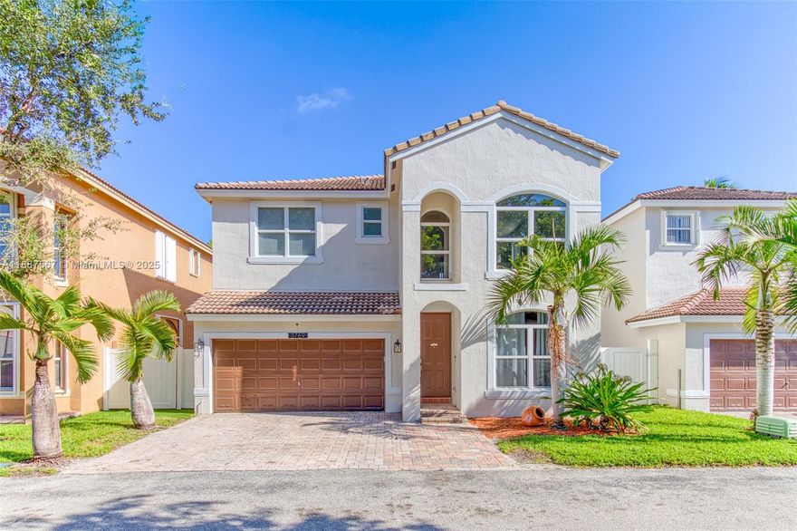 Welcome to this inviting 2-story home in the Maple Ridge community, featuring 3 comfortable bedrooms and 2.5 bathrooms. With its spacious layout, bright living areas, and open kitchen, it's the perfect place for families to gather, grow, and make lasting memories. The bedrooms are located upstairs, giving everyone their own space and privacy. The primary suite includes its own bathroom, while the other rooms are great for kids, guests, or even a playroom or office.This home is ideally located near the park, schools, and everyday conveniences. Families will love being just minutes away from Dania Pointe Shopping Plaza, as well as gas stations, restaurants, and more. If you're looking for a comfortable, family-friendly home in a convenient location, this one checks all the boxes!