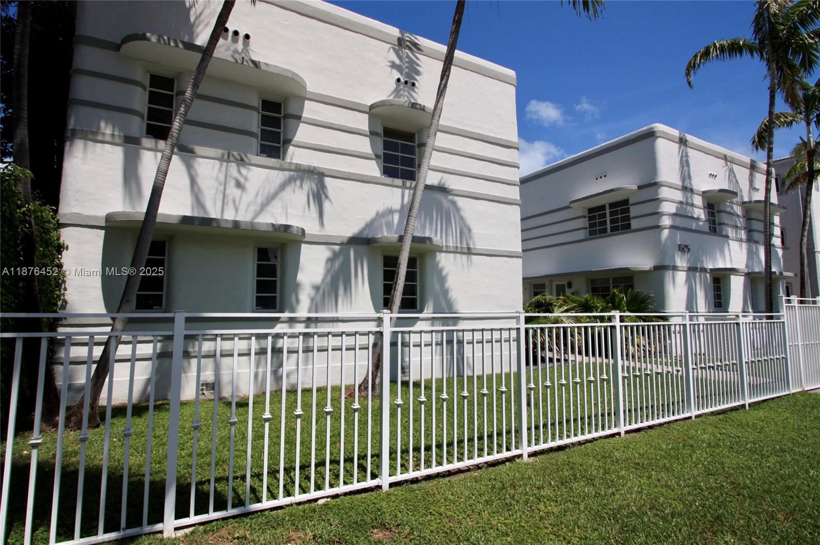 Great location close to Lincoln Road, Gehry's New World Center and to the beach. Complex of two Art Deco buildings with a private, gated courtyard. Building is well maintained and quiet. This first floor corner unit has high ceilings and lots of windows and is spacious and bright. Hardwood floors throughout. Full-size washer and dryer in unit. Large walk-in closet. View of courtyard and also of the garden and pool of next door single family "mansion". There is a condo association for the building and they have a screening process and application, but they are quick with approvals. Looking for a long-term tenant to sign an annual lease. Rental has been discounted due ongoing building repairs.