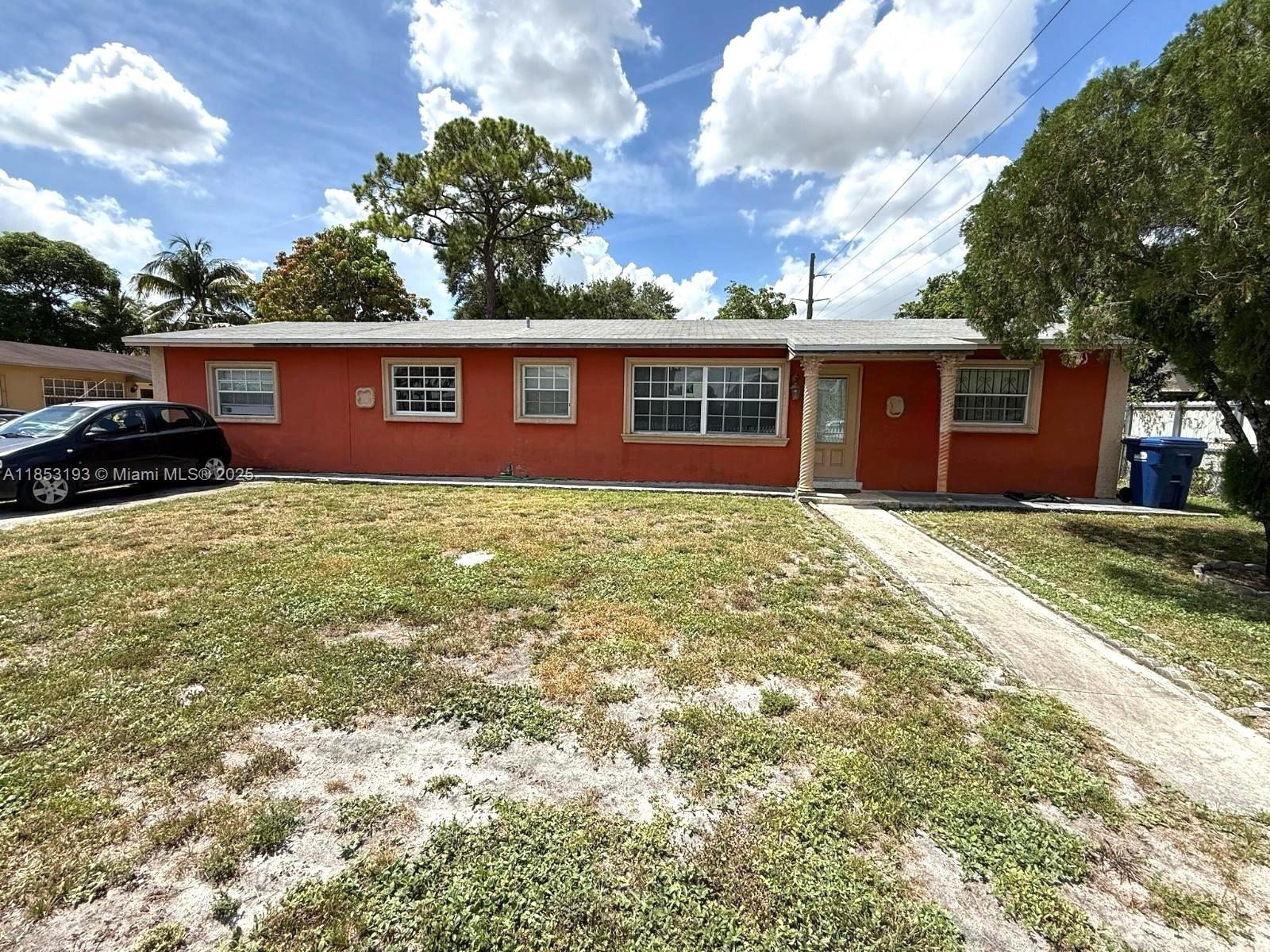 This 4-bedroom, 2-bathroom home offers a spacious layout with generously sized rooms and bathrooms, providing plenty of space for comfortable living. While the property needs a little work, it has great potential to become the perfect family home or investment opportunity. It features a brand-new roof that's only 5 years old and a large backyard ideal for entertaining or relaxing. Conveniently located near major highways, schools, parks, and shopping centers in the heart of Miami Gardens, this home is a great find in a growing neighborhood.