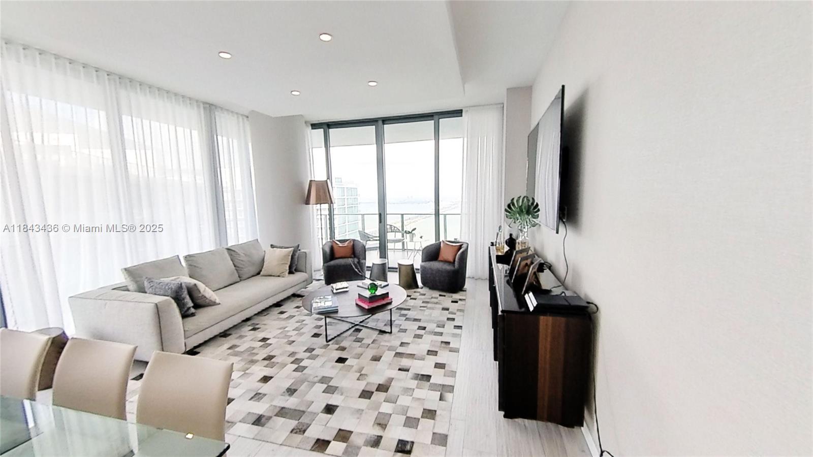 Luxury penthouse-level corner unit 4907 at Gran ParaÃso offers 3 beds, 3 baths, 2 assigned garage spaces, private elevator foyer, floor-to-ceiling windows, 10’ ceilings, Sub-Zero & Bosch appliances, and a spacious wraparound terrace with stunning Biscayne Bay and city views. Residents enjoy resort-style amenities: lagoon-style pool, spa, fitness center, hammam, screening room, bowling alley, game lounges, tennis courts, beach club, and 24/7 concierge/valet. Located in vibrant Edgewater, minutes from Design District, Wynwood, Midtown & South Beach. Fully furnished. All offers must be submitted complete in order to be reviewed: rental application (see attachment), credit report, pay stubs, last 3 bank statements, and IDs of all adults who will reside in the property.