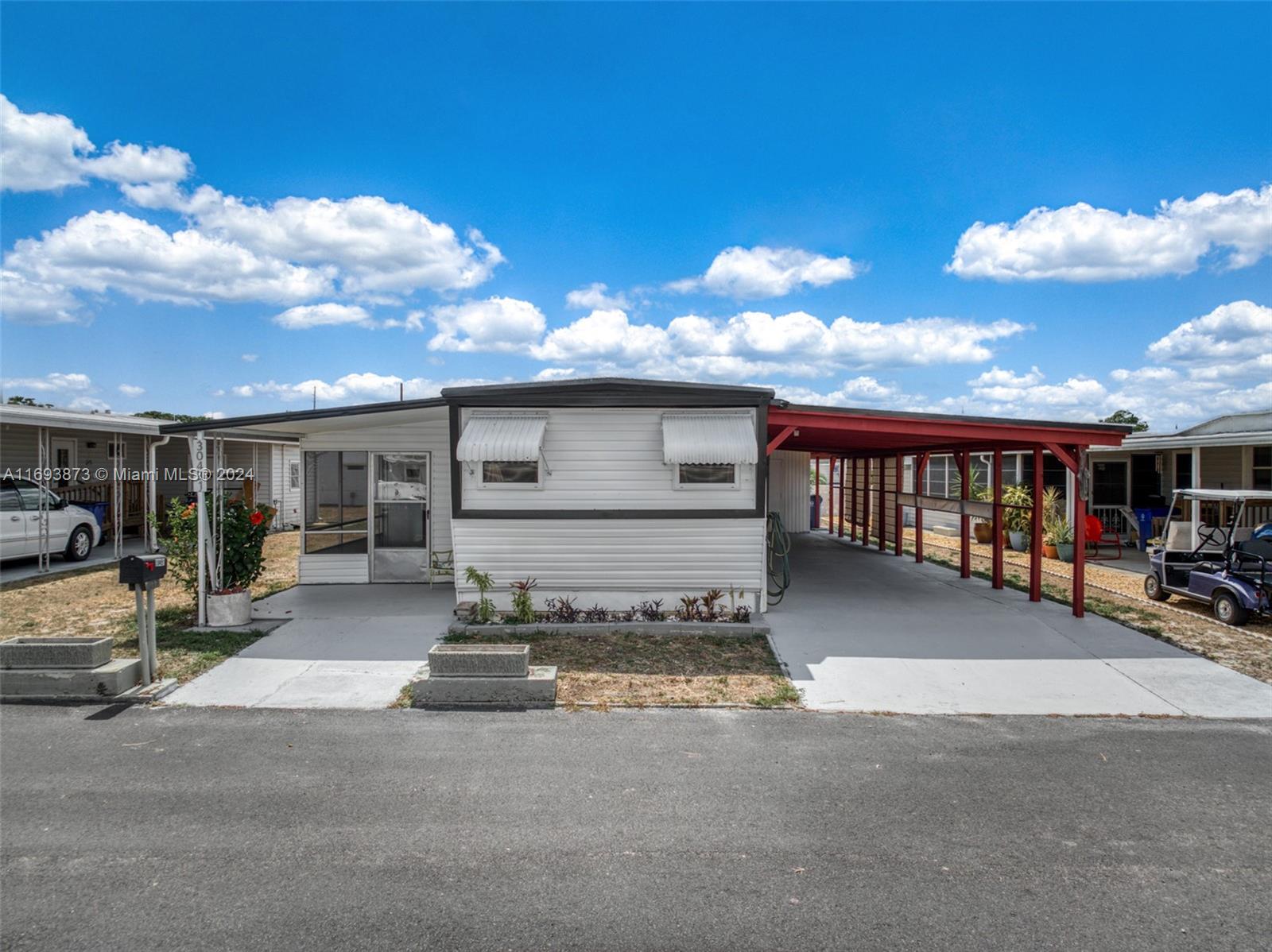 Ready to move in, mobile home owner of land, for adults over 55 years old, with a very affordable HOA that includes a pool, and more recreation. New central AC 2023, new floor instaled , an extra room that can easily be converted into another bedroom or office. Enjoy a super clean and quiet neighborhood very close to the 27 Us Highway in Sebring, right behind Walgreen. Conditions created for ADA Compliant on both sides of the property. Seller has a special request to the interested buyer, to take care of the birds (purple Martins) in the back part of the property .Come see and discover this excellent opportunity.