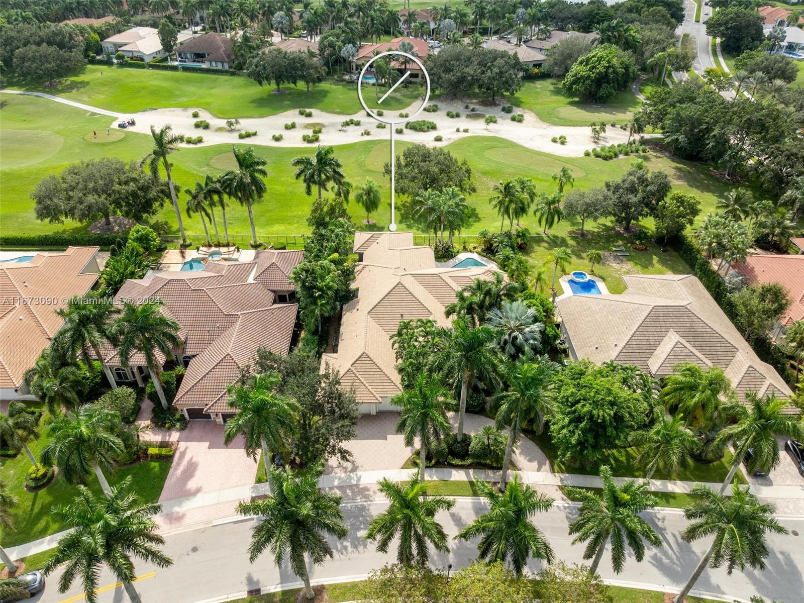 Welcome to your dream home at 2520 Princeton Court in beautiful Weston Hills Country Club! This spacious 5-bedroom, 4.5-bathroom gem offers over 4,033 square feet of luxurious living space on a generous 15,604 square foot lot. Enjoy the perks of living in a prestigious golf course community with stunning golf course views right from your backyard. The home features a heated pool perfect for year-round relaxation. Inside, you'll find an open triple-split floor plan with 14' ceilings, LED lighting, formal dining room, wet bar for entertaining, and a mix of hardwood and marble floors. The kitchen is equipped with a all the top appliances. Spacious master suite with sitting area and 2 walk-in closets. 2019 Roof. Accordian shutters. Circular driveway with 3-car garage.
