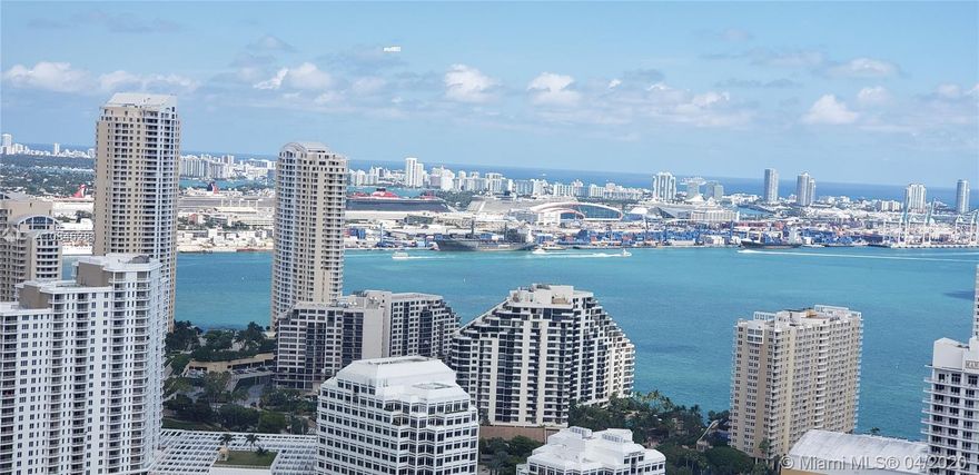 FULLY FURNISHED----AMAZING VIEWS----Just bring your toothbrush and personal items, this is a fantastic condo with the Best Views, 41st floor, as pictured.  Fully furnished, beautiful Condo at Plaza on Brickell Bay Dr. Spacious and beautifully decorated, 2 bedrooms, walking closets... Fully equipped for a phenomenal stay. 
All utilities are included in price.