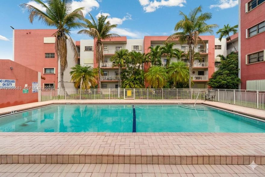 Bright corner unit in the heart of Fontainebleau! This spacious 3BD/2BA residence features one of the most desirable layouts, offering 1,360 Sq.Ft. of well-distributed living space. Enjoy abundant natural light, a large 21’ living room, and a renovated kitchen with ample cabinetry. The expansive L-shaped balcony is perfect for outdoor living and entertaining. Generous bedrooms, including a comfortable primary suite with walk-in closet. Newer A/C and  applinces. Well-maintained building with pool, elevator, and secure environment. 2 assigned parking spaces plus guest parking. Prime location near major highways, shopping, and just minutes from Miami International Airport. Ideal for end-users or investors.