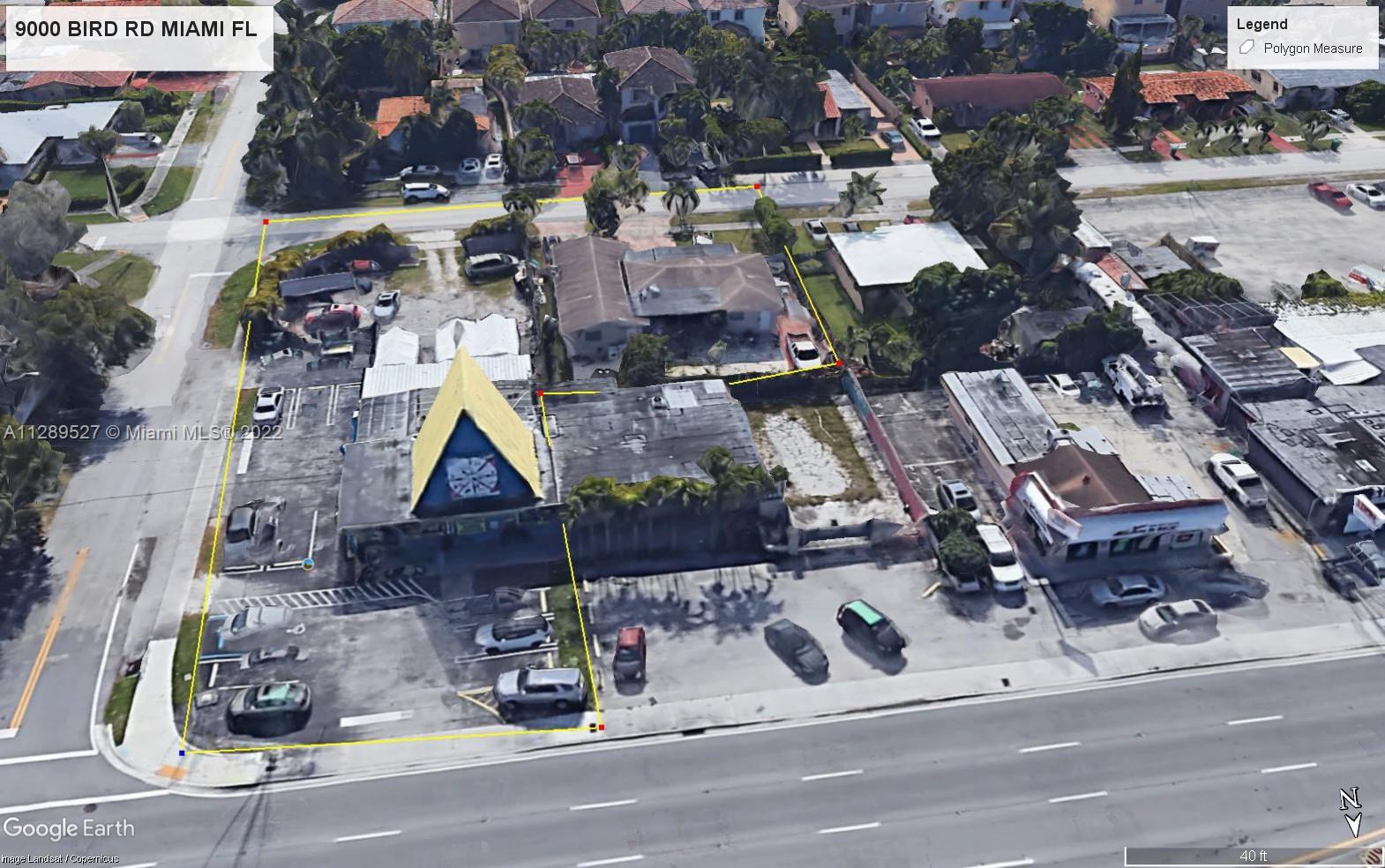 BIRD ROAD INVESTMENT! This sale includes 2 folios 30-40-21-003-0060 and 30-4021-003-0071 for a total of 22,900 Sq. Ft. Corner LOT Situated in the prominent Bird Road Corridor Urban Area (BRCUA) District ALLOWING MAX HEIGHT OF 4 STORIES WITH GROUND FLOOR RETAIL. Outstanding location directly on Bird Road, Westchester Area w/ all day long Hi-Traffic. Ideal space for MIXED USE. Primary Land Use right now are (2719) AUTOMOTIVE OR MARINE and (08) MULTIFAMILY 2-9 UNITS. Site already approved for a 4-story building.