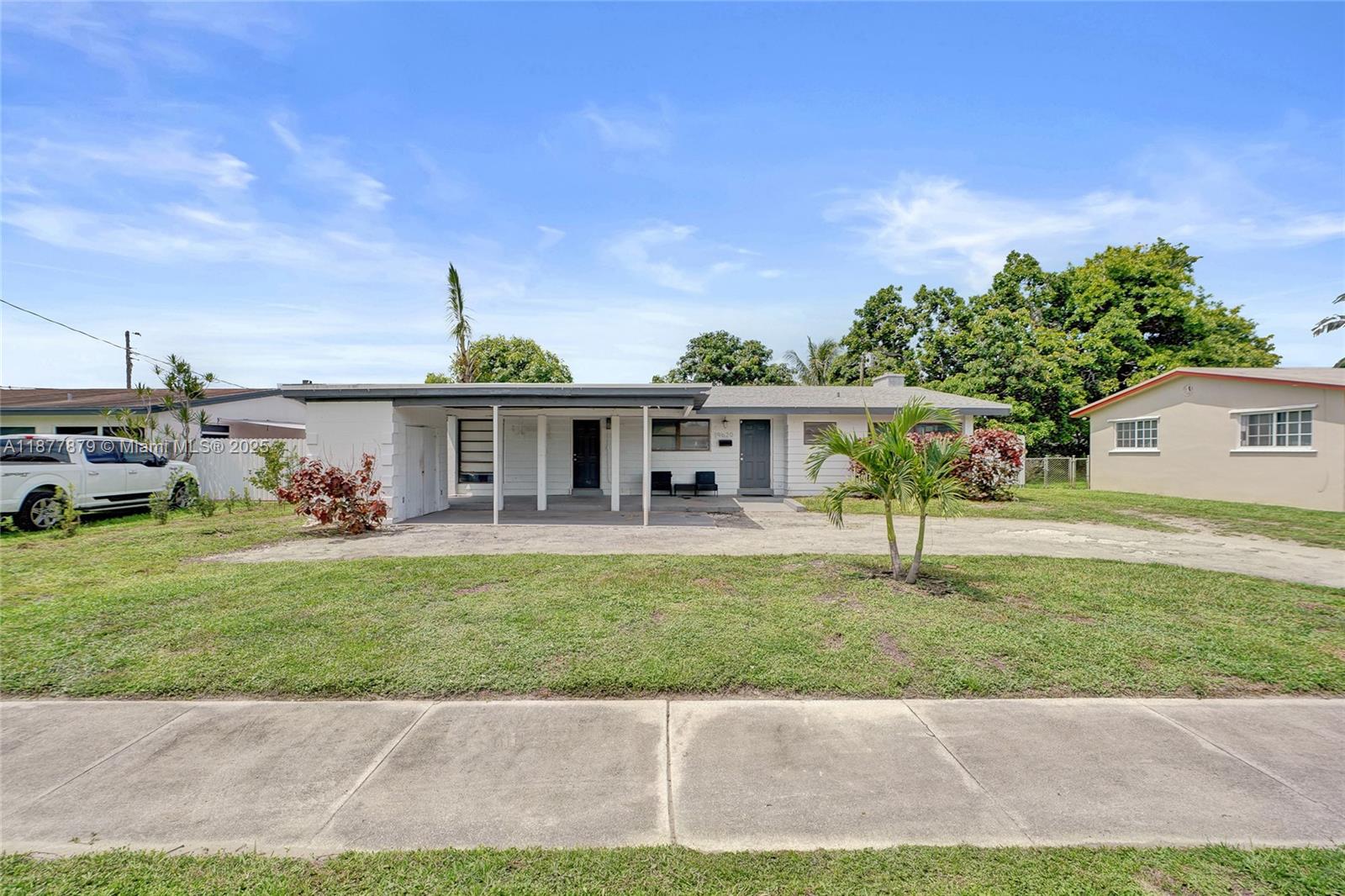 Located in one of Miami Gardens most sought-after neighborhoods, this 3-bedroom, 2-bath home perfectly blends comfort and convenience. It features an open floor plan with stunning beamed ceilings, an attached carport, and a modern kitchen.
With a 4-year-old roof and newer A/C, the home is move-in ready and ideal for first-time homebuyers or anyone seeking a home in Miami Gardens.
Enjoy the prime location near Hard Rock Stadium, shopping centers, restaurants, and easy access to major highways and entertainment.