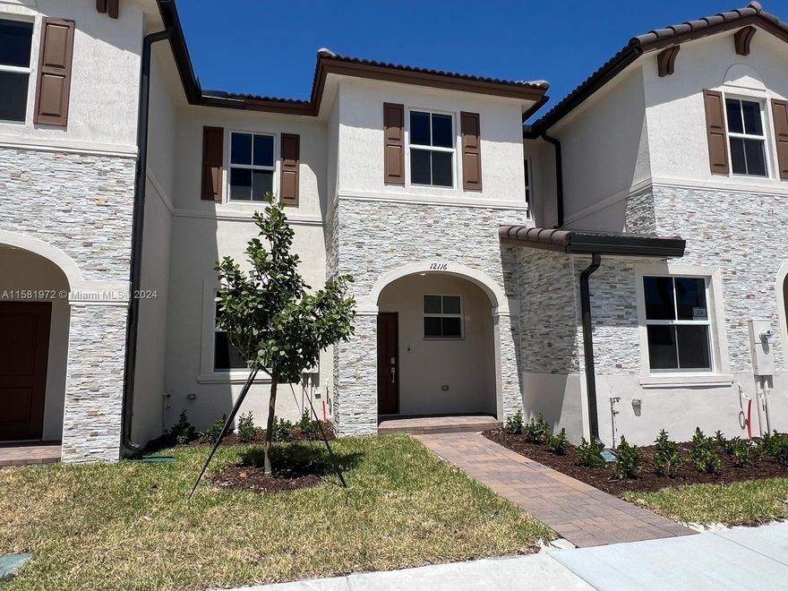 Brand new Home at Westview by Lennar. 3 bed 2.5 bath model Montecarlo, everything brand new. Porcelain downstairs, carpet upstairs, delivered with washer and dryer, blinds, all light fixtures, Upstairs is the master bedroom, master bath, big closet, another two bedrooms with a full bath downstairs big living and dining area, kitchen and family area with all stainless-steel appliances, half bath, Fence, patio, two assigned parking spaces at front of the house. Equal Housing Opportunity. 
REQUIRED: FIRST MONTH & 2 SECURITY DEPOSITS (NO Last month)