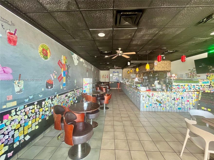 Restaurant business for sale. 1500 sf. Prime location on Pines Blvd in Pembroke Pines. Ideal for all kinds of takeout, cafe, sandwich shop, poke bowl, sushi express, etc. very motivated seller.