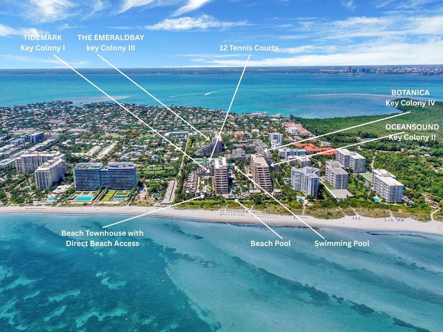 Experience unparalleled waterfront living in this rare Key Colony townhouse offering direct oceanfront views from every level and exclusive direct beach access—a privilege enjoyed by few, if any, other residences. This fully furnished 4-bedroom, 4-bathroom, 4-story and beach-guest-room home features a spacious terrace, private elevator, steam room, and elegant design for the ultimate in comfort and convenience. Indulge in resort-style amenities including tennis courts, fitness center, sauna, beachside pool, lap pool, and more. Perfectly located in Key Biscayne, this property combines luxury, privacy, and lifestyle in one extraordinary residence.
