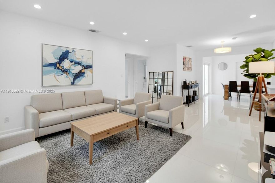 Rare Canal front Oasis,  sitting on over 9000 sqft Lot. Renovated Baths and Kitchen,Impact doors and windows,  1 car garage and large backyard including a bocce ball court,  Fireplace grill BBQ, and water access for kayaks and paddles. Located just South of Miami Shores, in El portal.