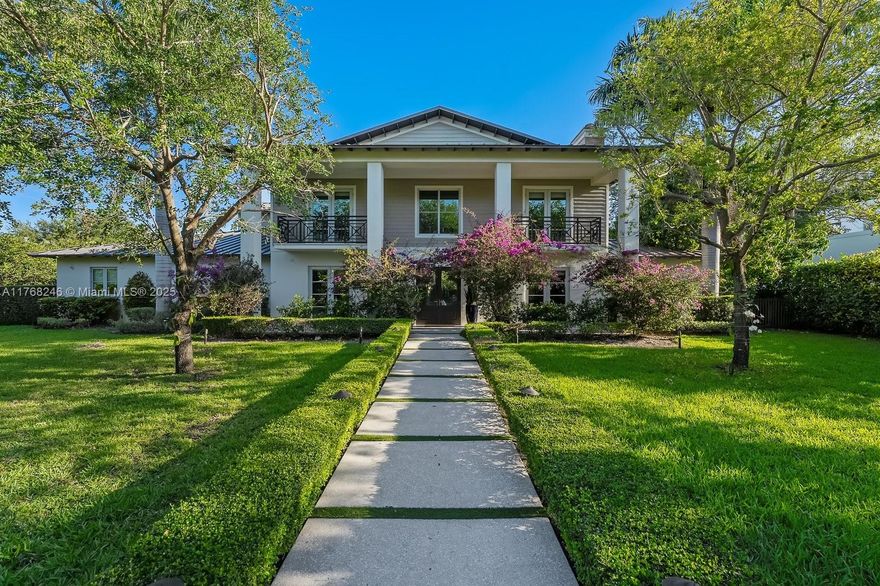 A South Miami Gem You Don’t Want to Miss!
This stunning 6-bedroom, 6.5-bath residence offers 7,100 total Sq.Ft. of luxurious living on an oversized corner lot, ideally situated near top-rated schools, premier dining, and entertainment.
Step inside designer finishes, where French doors fill the home with natural light. The living room features a marble fireplace and a sophisticated wine cellar, while the sleek kitchen boasts top-of-the-line appliances, a spacious island, and seamless flow into the dining and family rooms—perfect for entertaining. 
Upstairs, the expansive primary suite includes a private balcony, lounge area, spacious closet, and a spa-like bathroom.
Enjoy your own private oasis with a resort-style pool, outdoor sauna, covered terrace, and a complete summer kitchen.