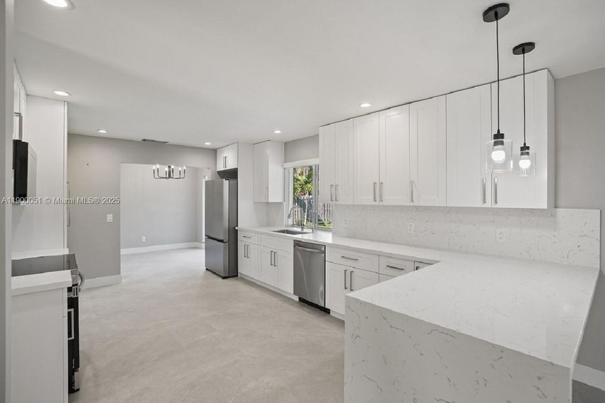 This spacious 4-bedroom/2-1/2 bath residence with a 2-car garage is nestled in desirable North Palmetto Bay.  The home features a thoughtfully designed layout with living and dining areas, plus a bright and inviting breakfast room.  Enjoy a completely renovated kitchen with sleek new cabinetry and band-new stainless steel appliances.  Additional highlights include new flooring throughout and fully updated bathrooms.  Also, the new  fence, impact windows and doors will be installed during the tenant's occupancy (permits in process).  The large patio and backyard provide the perfect setting for outdoor entertaining and relaxation.  Room for a boat. Close to great dining, shopping and minutes to highways.
Available and easy to show.