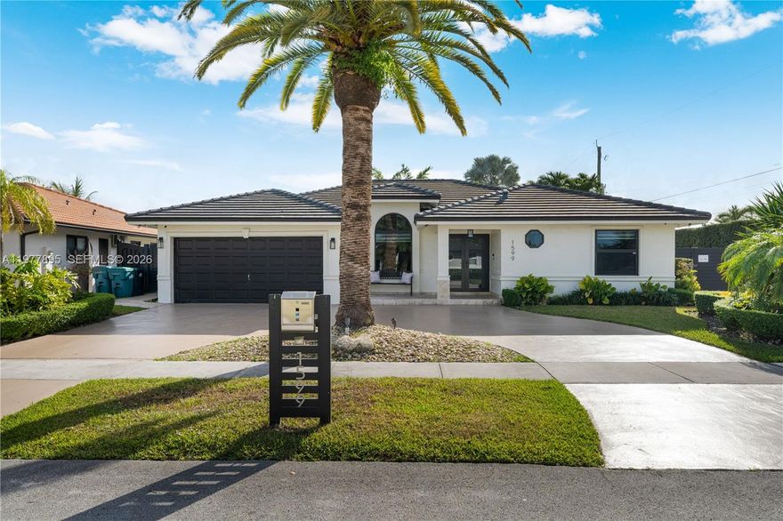 Beautiful home situated on a generous 7,696 s/f corner lot, featuring a 2-car garage, circular driveway, and a private pool. Located in a desirable neighborhood with no HOA! This spacious residence offers 3 bedrooms, 2.5 bathrooms, and a total of 2,552 s/f —perfect for comfortable family living and entertaining.