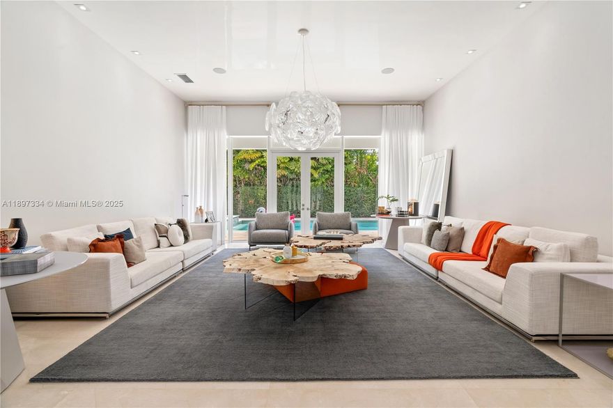 Discover your oasis of tranquility and comfort in this stunning home. 6 spacious beds & 6 full baths, including 1 for service staff, with exceptional space for the whole family. The modern kitchen, with its sleek and functional design, seamlessly integrates with the inviting family room, creating the perfect atmosphere for sharing unforgettable moments. Enjoy views of the beautiful backyard from the comfort of your home. Master suite, complete with its own sitting area and direct pool access, provides a private retreat to relax and recharge. The master bath, with separate his-and-hers areas. Control the climate, sound, and lighting with the home's smart system. The generous half-acre lot offers endless possibilities for outdoor enjoyment, from family gatherings to quiet moments in nature.