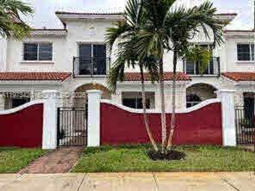 Fantastic for Investors or Owner Occupant, beautiful Townhouse (HOA), has 2 Bed, 2 Bath and 1 half Bath, Washer and Drayer, Open Kitchen. Bella Vista is a recently Developed Community with Common Areas with Clubhouse, Pool,  Cabana, Gym, Children’s Playground, Basic Cable, High Speed Internet, all included in monthly HOA. Property is currently rented until 07/14/2026, lease per $2,500 monthly. This unit is a good opportunity in this market. This cozy unit with all the amenities is very close to the shopping and transportation, all in short walk.