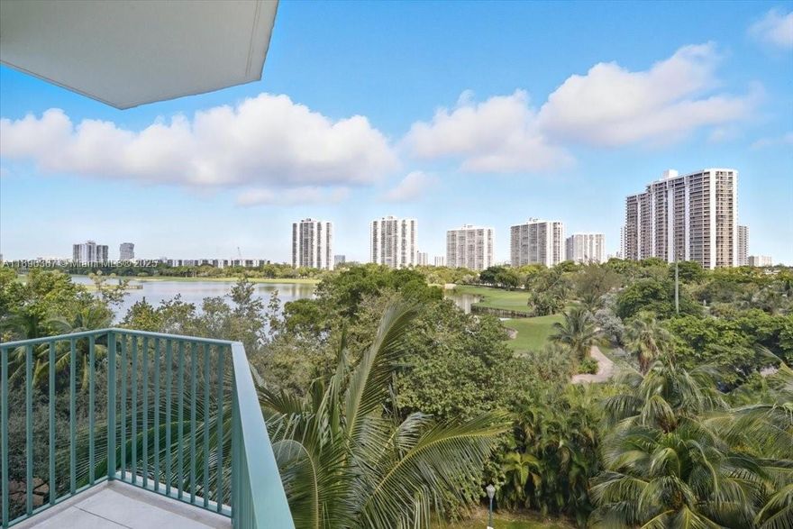 Bright & wonderful 3/3 unit with lake and golf course views from all rooms in Turnberry Village, located in the heart of Aventura. This spacious and sunlit unit features marble floors, granite countertops, stainless steel appliances, impact windows, and custom closets. Resort-style amenities include an infinity pool, jacuzzi, sauna, spa, fitness center, yoga studio, kids’ playground, billiard room, BBQ area.  Two assigned parking spaces.  Walking distance to Aventura Mall and just a few minutes drive to the beach.