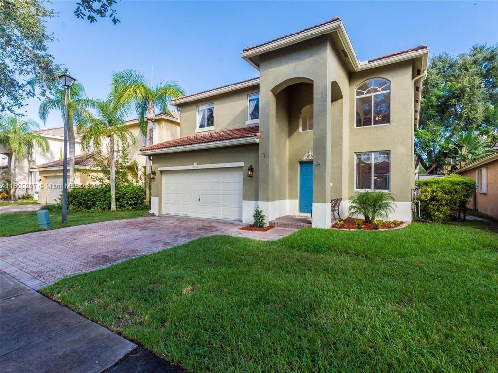 Beautiful 2-story home for rent offering 3 bedrooms & 2.5 bathrooms plus a versatile office/den in the master suite, along with a 12x10 loft featuring its own storage closet. The upgraded kitchen boasts granite countertops and a classic white subway tile backsplash. Elegant crown molding and 18x18 diagonal tile enhance the main level, while bamboo wood flooring flows throughout the stairs and upstairs?no carpet anywhere. Enjoy soaring volume ceilings and a spacious fenced backyard, perfect for outdoor living. Located in the desirable Regency Lakes community, residents benefit from 24-hour security and resort-style amenities including a swimming pool, fitness center, clubhouse, basketball and volleyball courts, playground, and more. Internet and lawn care are included for added convenience.