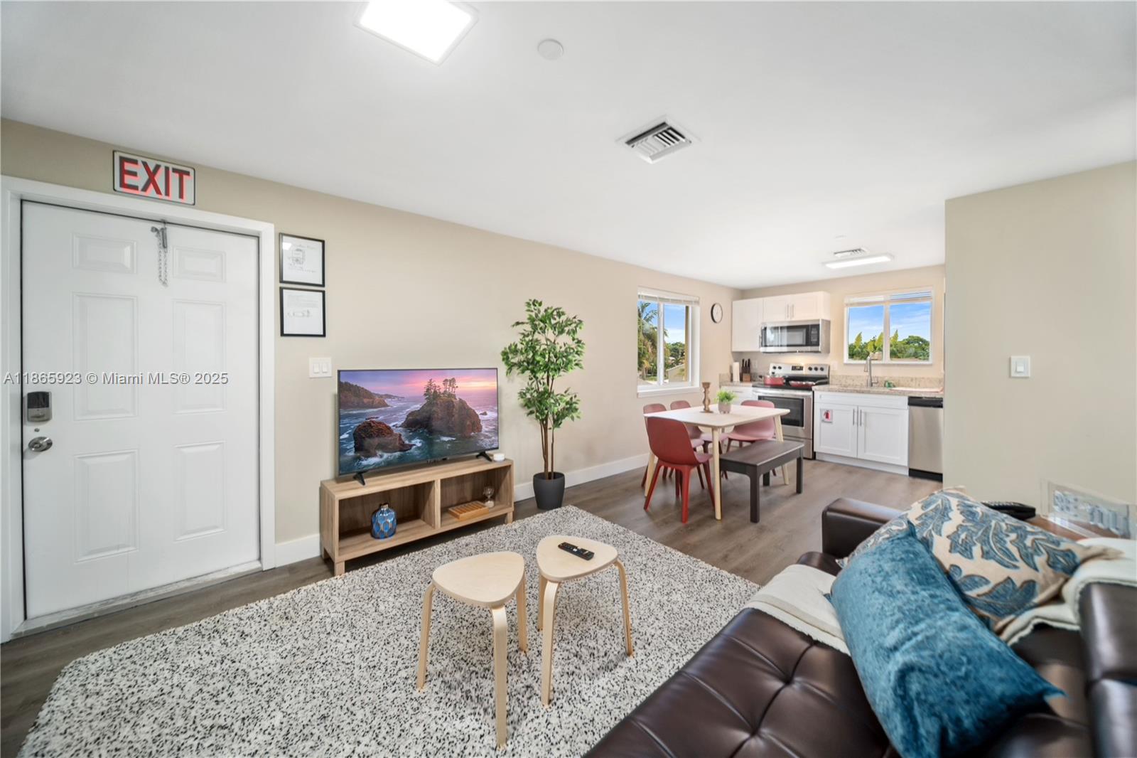 This brand new, fully leased fourplex in the heart of Hollywood is an investor's dream. Only one year old this property will be very low maintenance for many, many years. Units earn between $2,160 and $2,260 each, meaning this could make you a passive $10,000 without lifting a finger. In a quiet, peaceful, suburban area between Miami and Ft. Lauderdale there will always be high demand for rentals just like this. The building has 6 parking spaces, all marked so you can assign them as you see fit. Do not miss the opportunity to own a cash cow in South Florida!