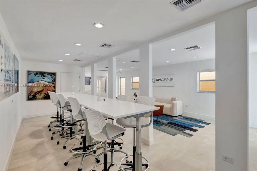 This newly remodeled OFFICE and/or RETAIL space offers the perfect "work and entertain" setup in the heart of Coral Gables. The property features +/- 1,510 SF office. With 3 separate restrooms, and 3 assigned parking spaces. This property is conveniently located just 4 blocks to Miracle Mile, and 1 block to Ponce de Leon, placing you within walking distance of Coral gables' premier shopping, dining, and entertainment options. Ideal for professionals seeking a convenient, modern, and dynamic lifestyle in one of Miami's most sought-after areas. Public Parking across the street. Easy to show.