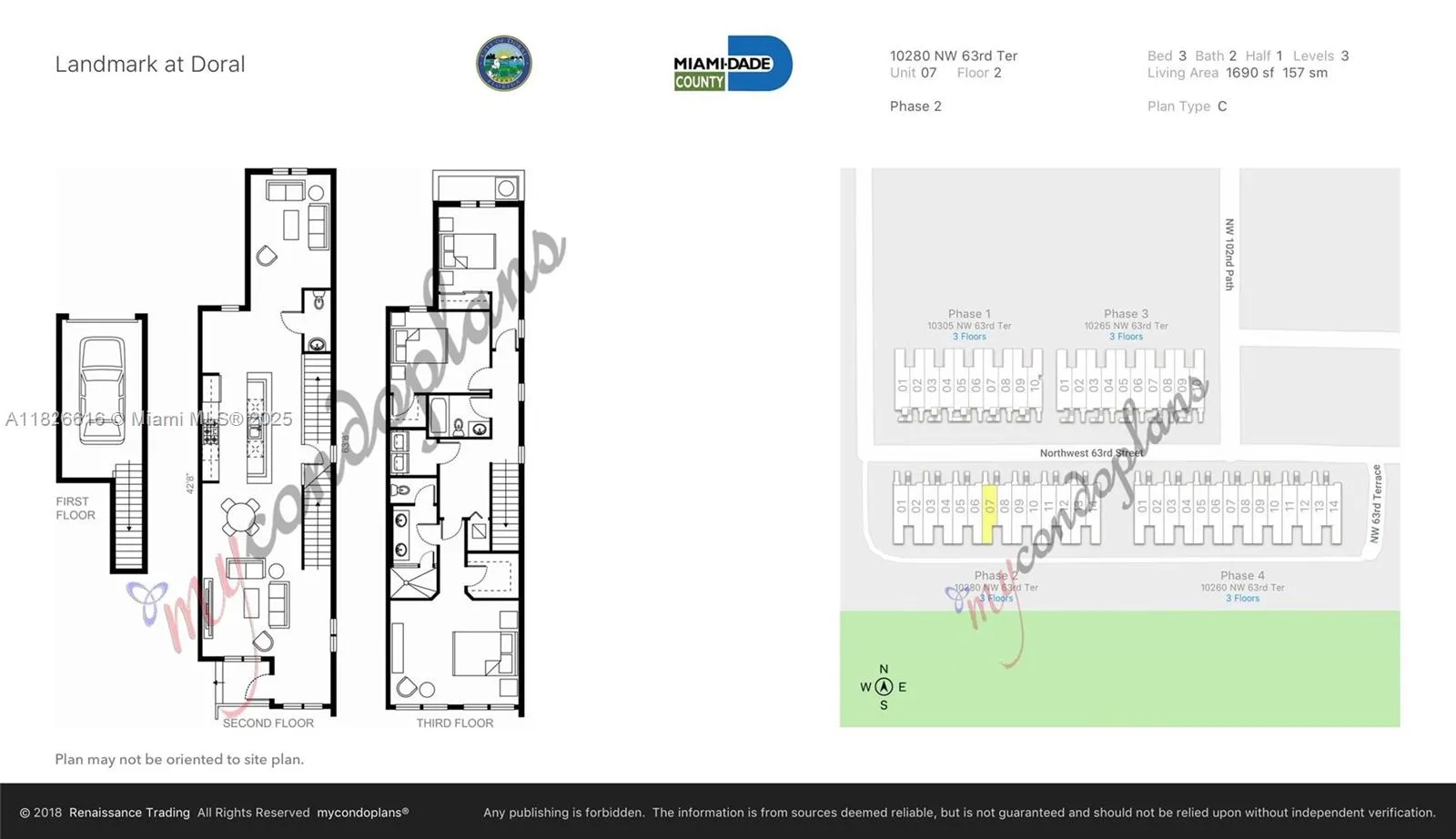 Doral, Florida 33178, United States, 3 Bedrooms Bedrooms, ,3 BathroomsBathrooms,Residential,Active,156452
