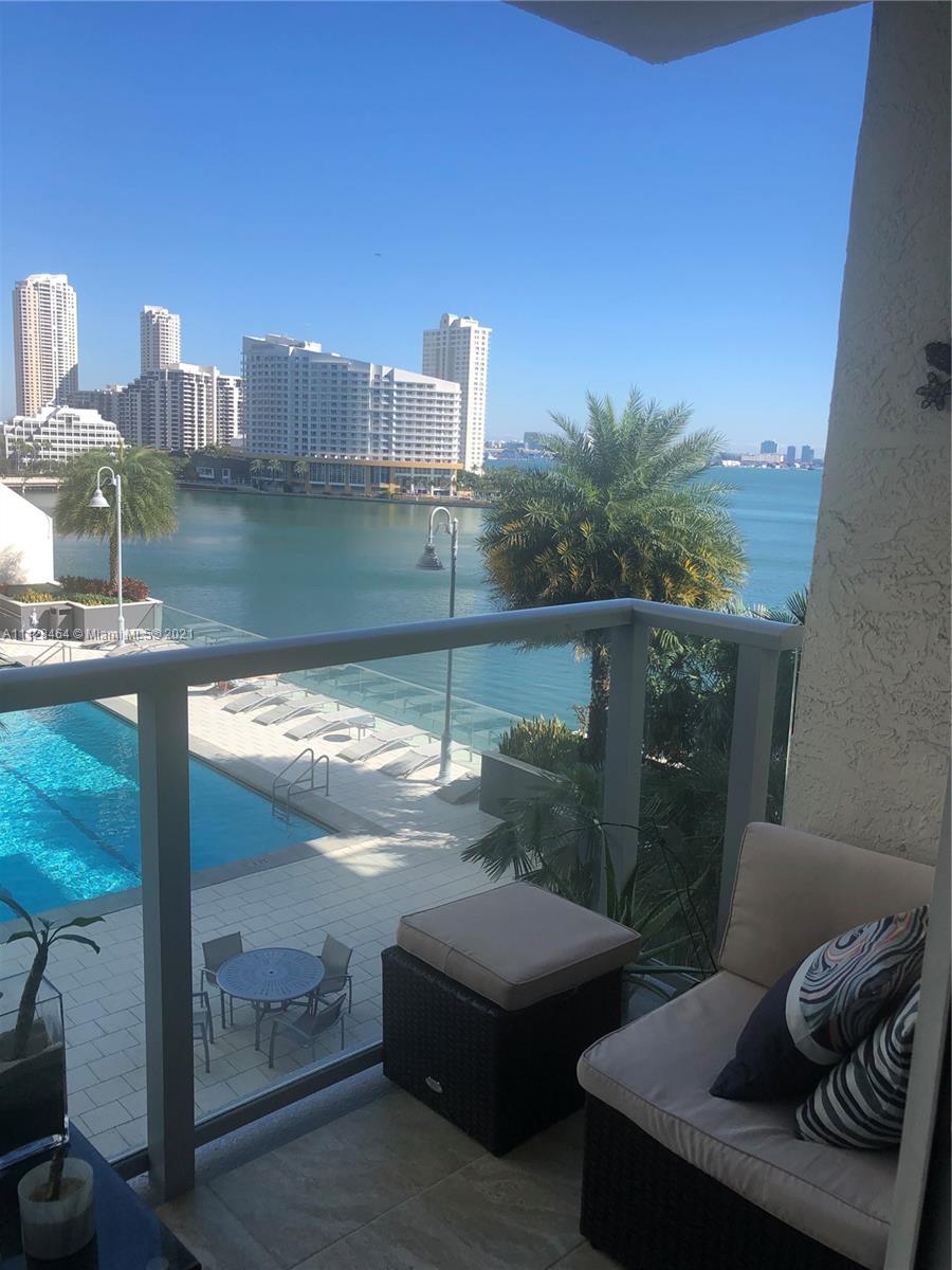 Breath taking water view 2bed 2 bath unit in the heart of brickell. Remodeled kitchen, upgraded marvel floors. Walk in closets. Huge washer and dryer. Best amenities: Tennis court, pool, gym with a view, spa, cafeteria, receiving room, community/play room. Send offer with ID, last 3 paystubs, 3 Last bank statements, credit report. 3 month moving fee. Water, sewer, Direct Tv included. Only one year lease