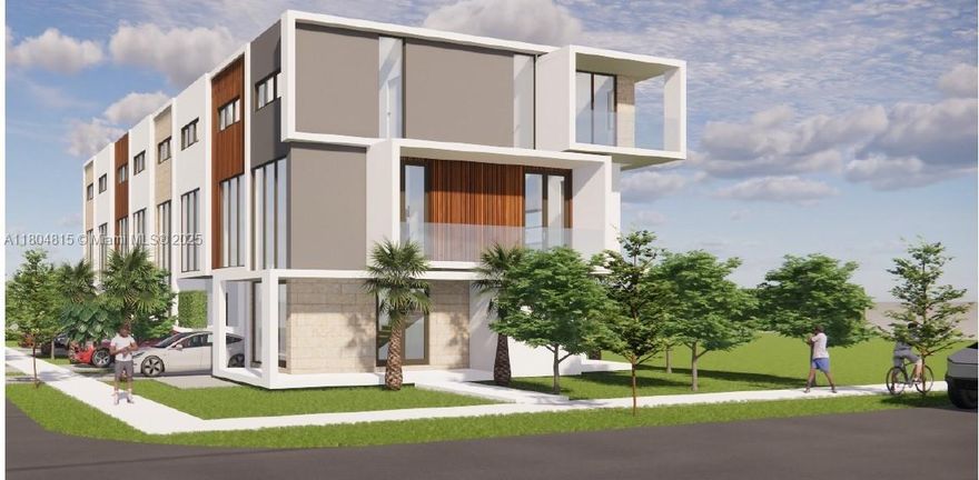 Offers Investor’s Opportunity! Developers Take Note: City Approved Site Plan Plans on a double lote, total size 9,000 sf Modern Project, on a prime piece of land in best Hollywood area, east from us ,1 blocks away from Hollywood Young Circle/ ArtsPark. a few minutes from beaches, 9,000 square feet on a corner lot, with beautiful architecture for 4 TRIPLEX 2500 sf and 8 Parking spots. There is a rented house 1130 sf that can be used as income until all permits are approved or it can be vacant at the closing date.