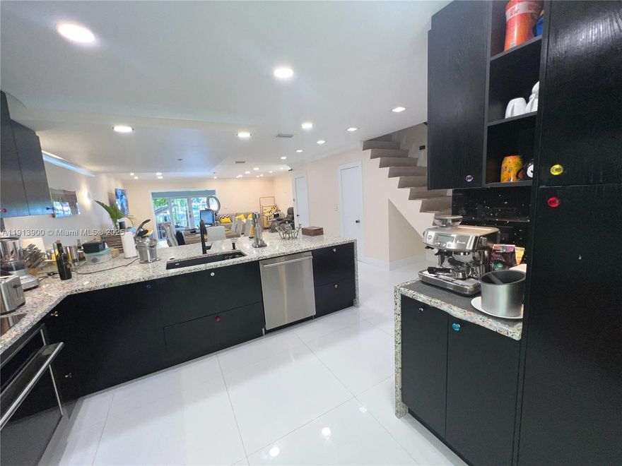 Corner Townhome with 20 feet dock ! Ocean Access and No Fixed bridges to Ocean. Located in the beautiful Eastern Shores. 2 stories - 2 bedrooms - 3 full bathrooms. Totally renovated with the finest appointments. Open Kitchen. Nolte Kitchen Cabinets. Vetrazzo Countertop. White glass porcelain floors Surround sound system. Balcony off master bedroom. Private sauna . Spacious 2nd bedroom. You will love entertaining your guest on the patio overlooking the water. 2 assigned parking spaces right outside the front door. Numerous restaurants, shopping and Ipic Move theatre within blocks. Oleta State Park is directly across the street from Eastern Shores. AVAILABLE FURNISHED OR UNFURNISHED.   NOTE - DECK AND DOCK CURRENTLY UNDER CONSTRUCTION FOR 2 MONTHS.