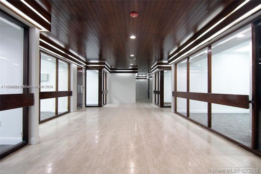 The space is rented for a music school for $3025. The property has 5% return on your investment. Centrally located 10 minutes to Bal Harbour, Aventura, and Miami. Has additional semi-private 1000sf common area that you can use as a waiting area or so.